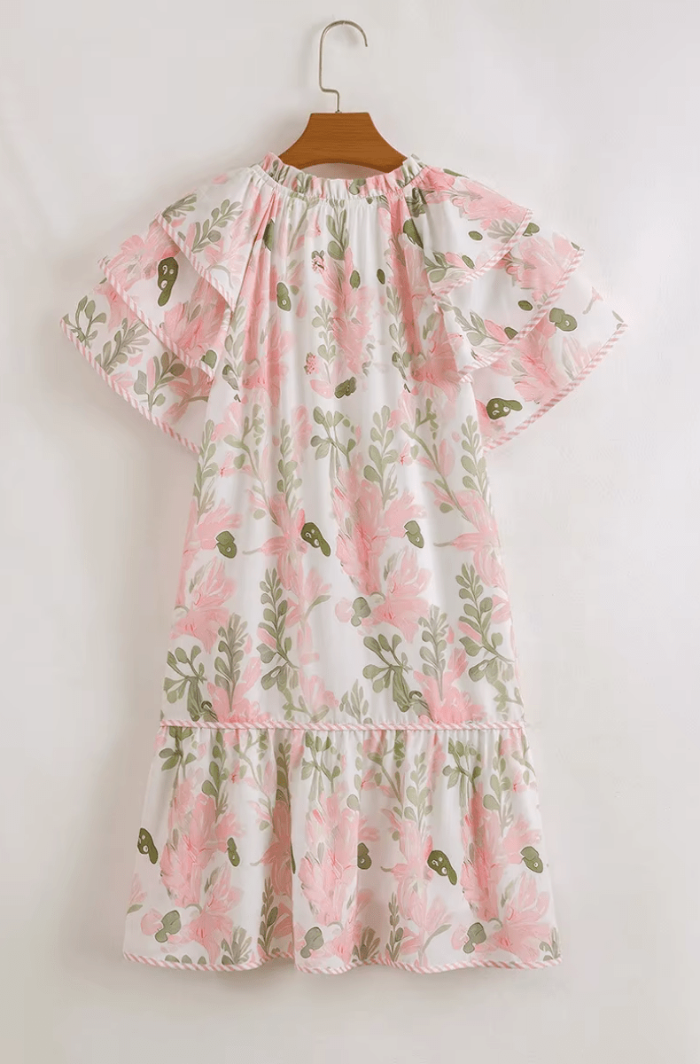Aura | Mini robe rose poudré