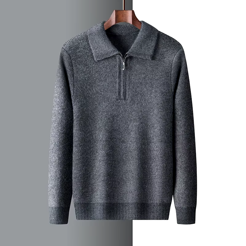Isaac™ - Pull doux et chaud à demi-fermeture éclair