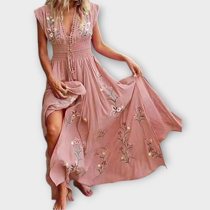 Felizia – Robe bohème avec broderie envoûtante