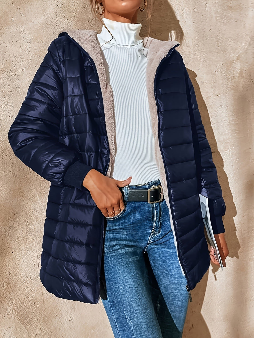 Michèle | Manteau long imperméable et élégant
