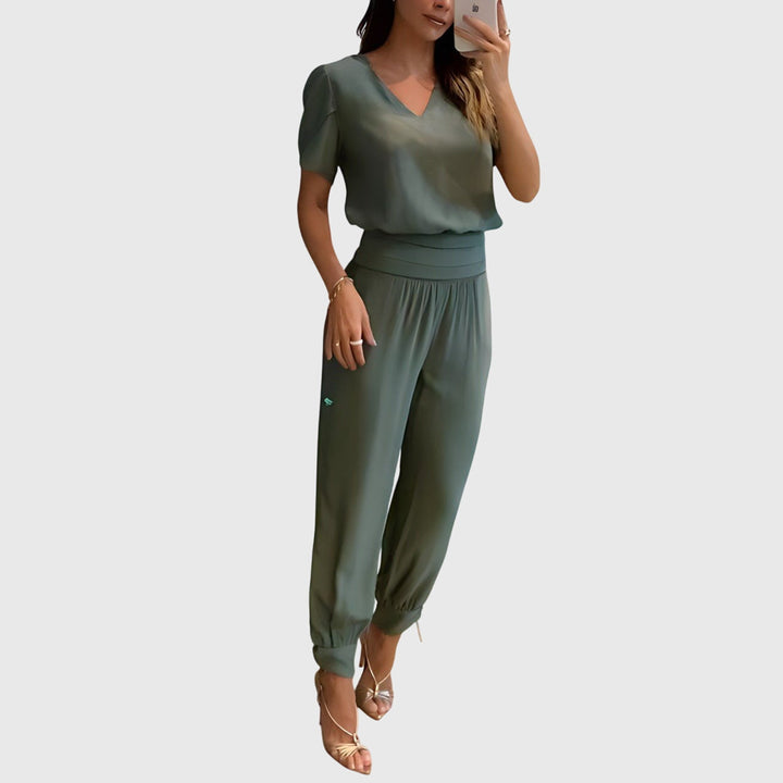 Jennifer™ | Ensemble blouse et pantalon stylé