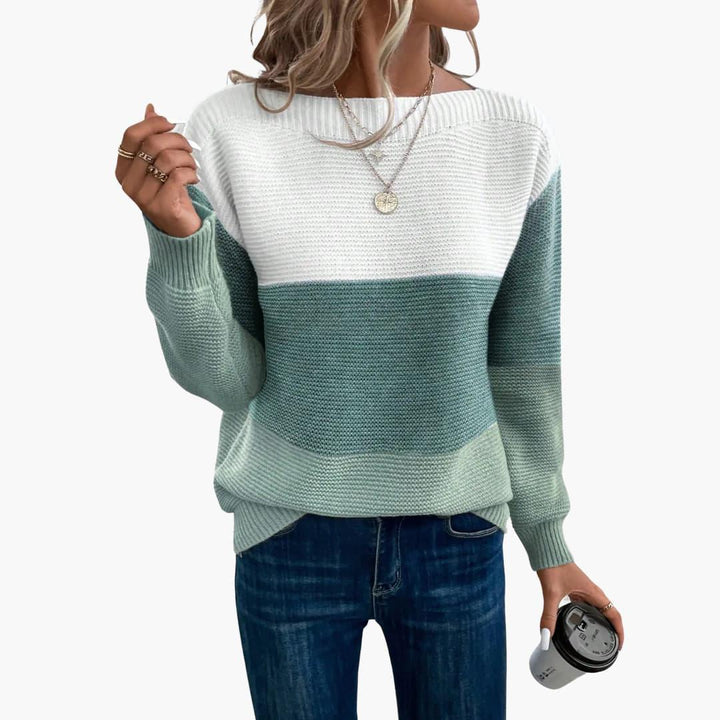 Adele | Relaxed Gradient Sweatshirt with Long Sleeves and Clean Hem