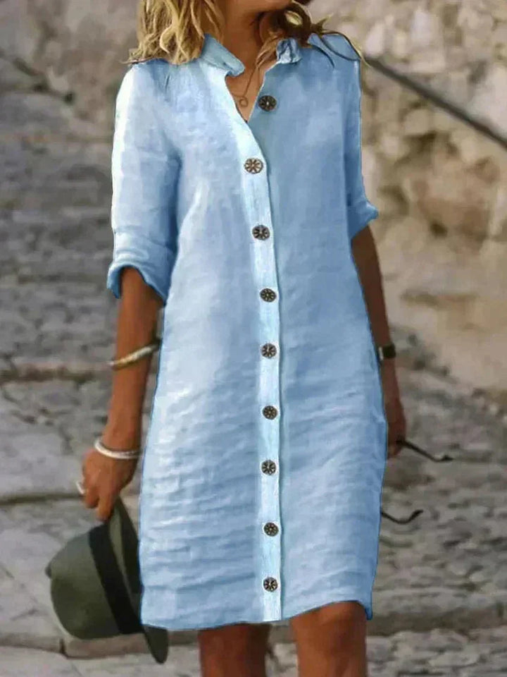 Avera | Robe chemise confortable et légère