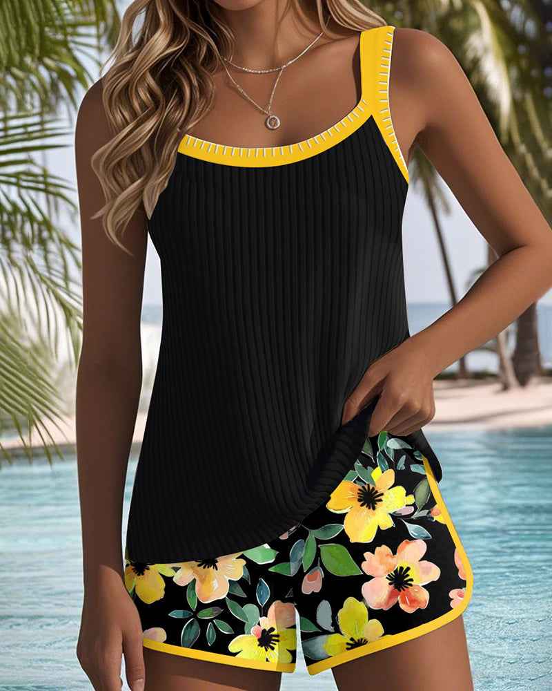 Ensemble tankini élégant deux pièces
