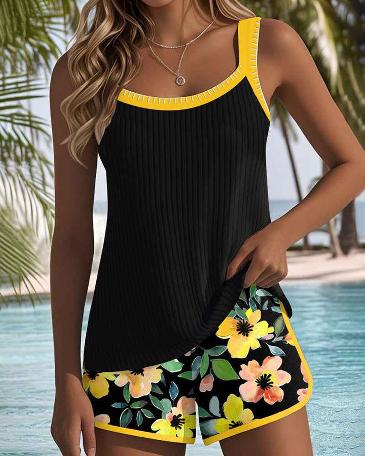 Ensemble tankini élégant deux pièces