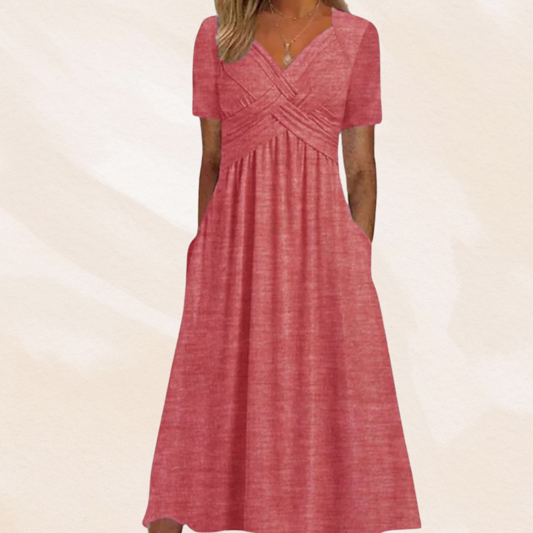 Mirella™ | Robe à col en V stylée