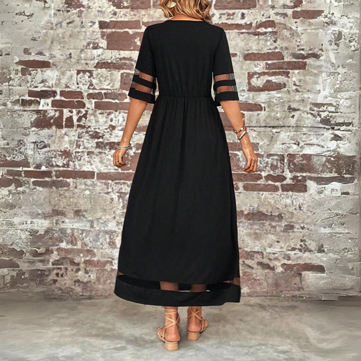 Aubrey™ – Robe midi flatteuse avec effet ventre plat