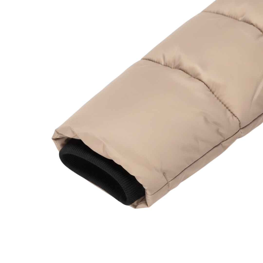 Fernanda | Parka acolchoada com isolamento, capuz funcional e fechamento com zíper