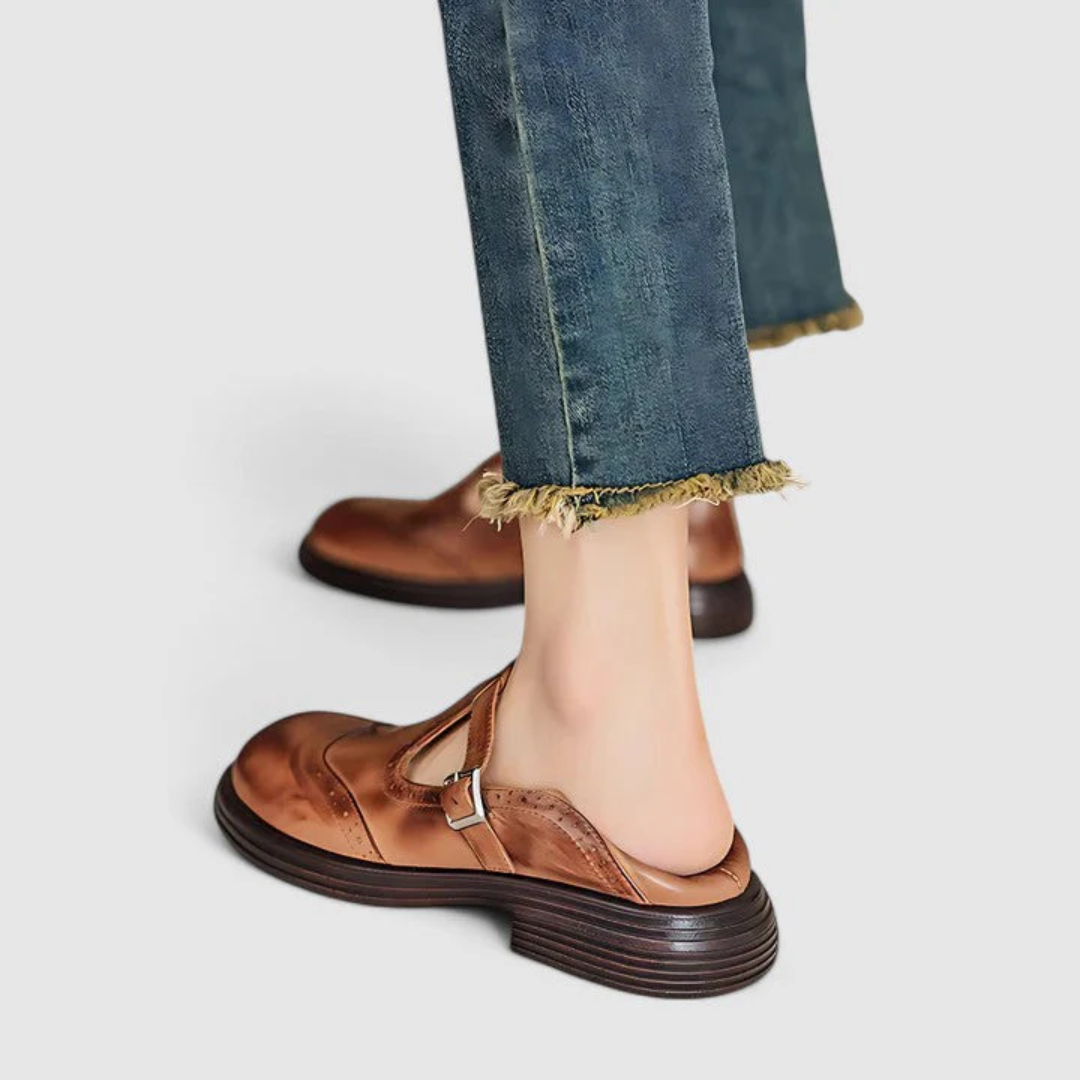 Risla Mary Janes en cuir