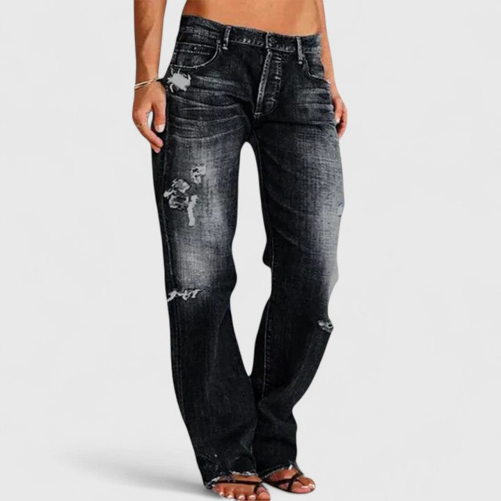 Selah | Modern Wide-Leg Jeans with Relaxed Waist and Flowing Silhouette