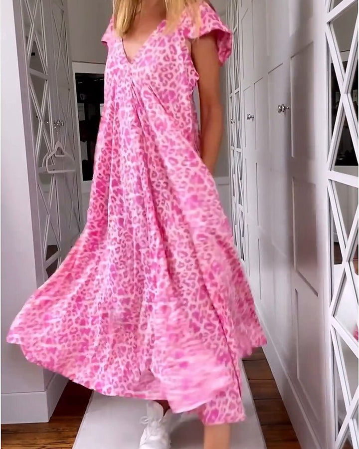 Glaiza | Robe maxi à col en V