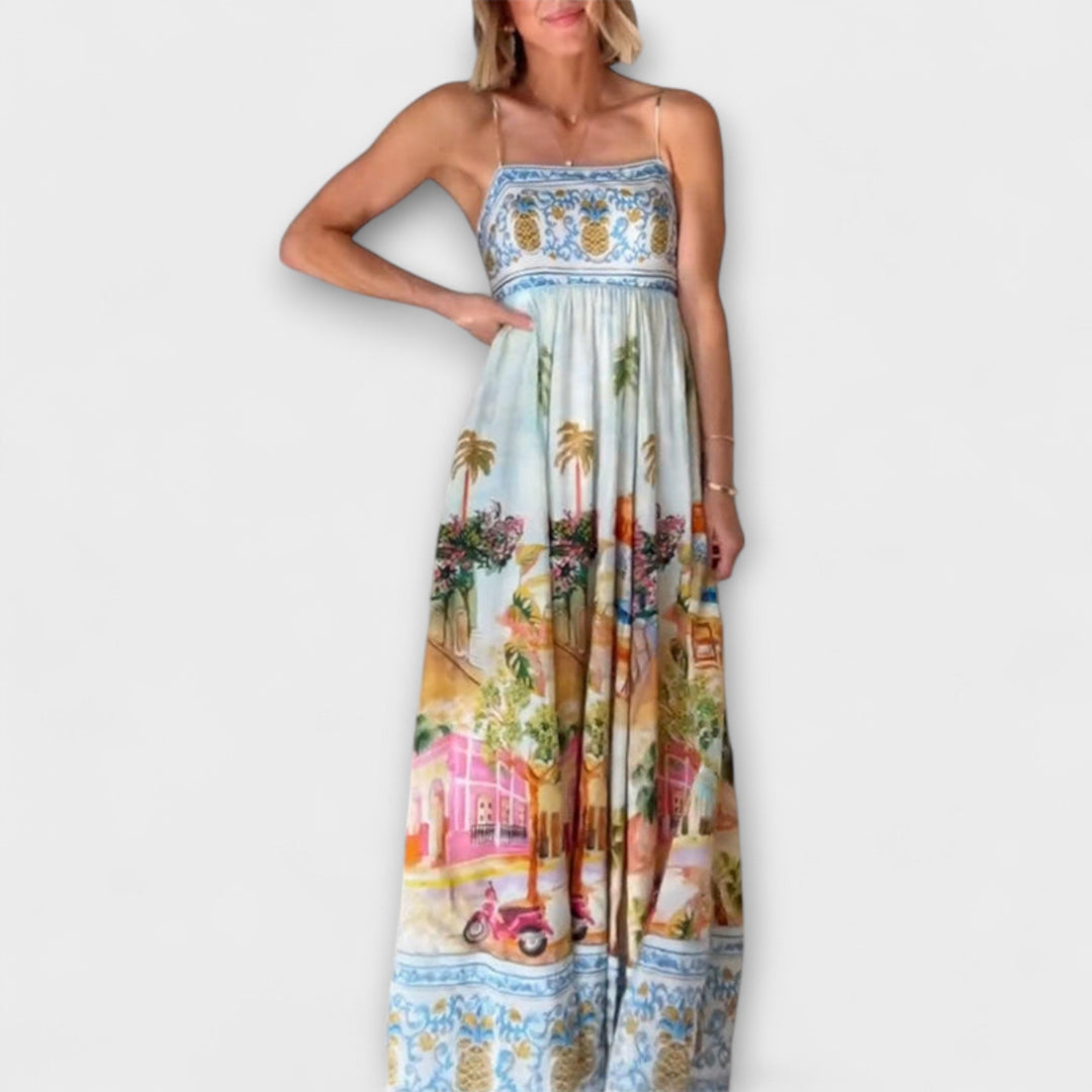 Lumen - Robe maxi multicolore Aracati