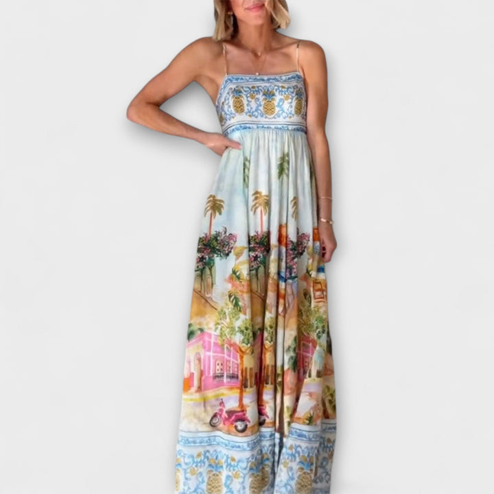 Lumen - Robe maxi multicolore Aracati