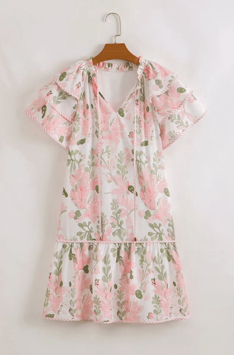 Aura | Mini robe rose poudré