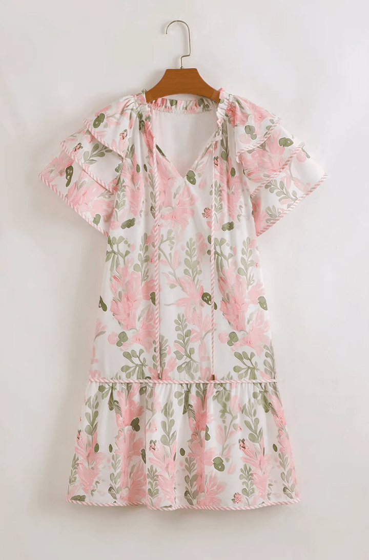 Aura | Mini robe rose poudré