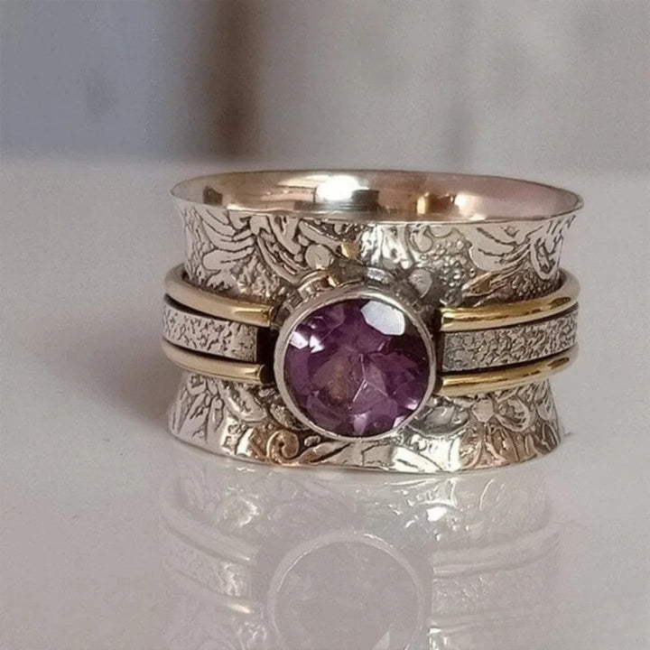 Bague de méditation bohème en cristal