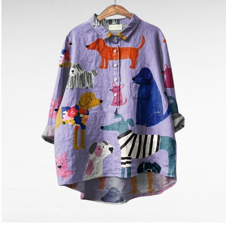 Audrey | Chemise artistique boutonnée