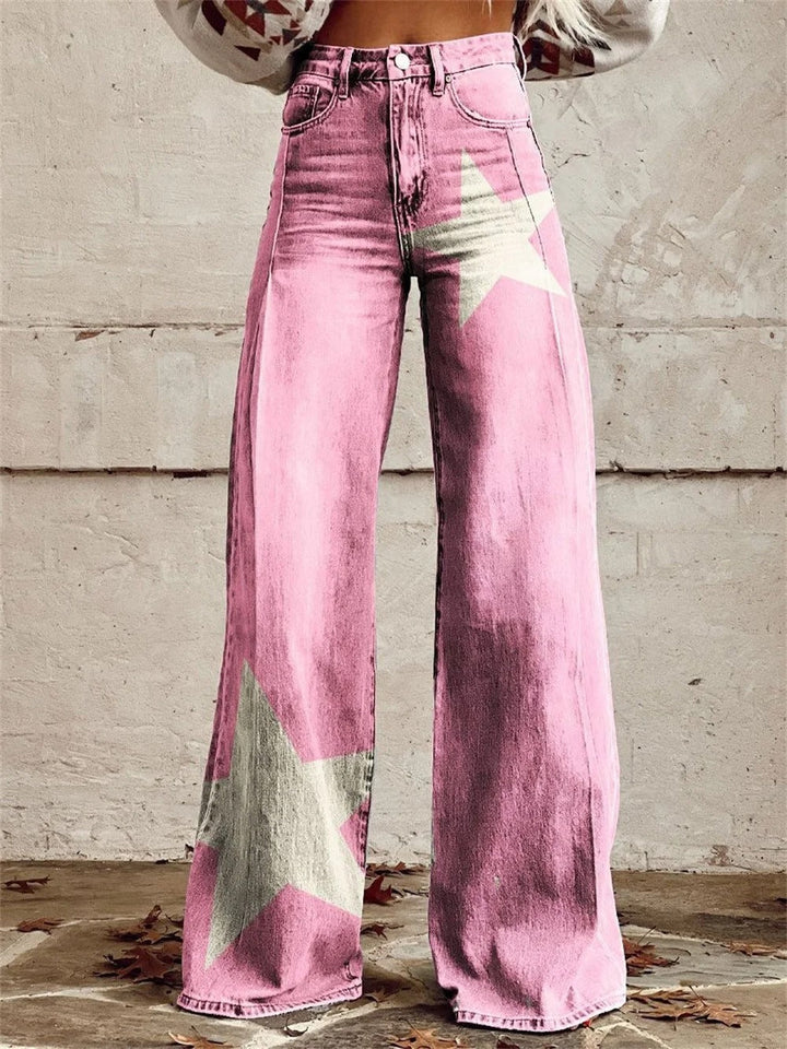 Mia™ - Pantalon large taille haute