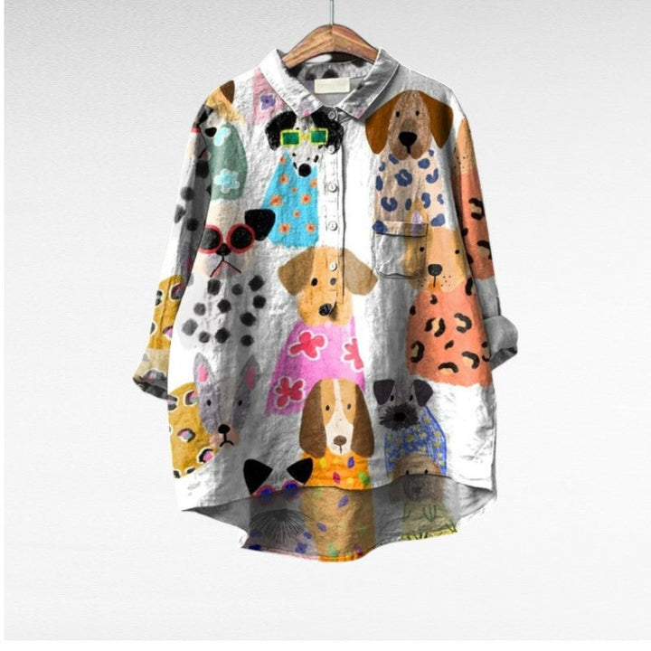 Audrey | Chemise artistique boutonnée