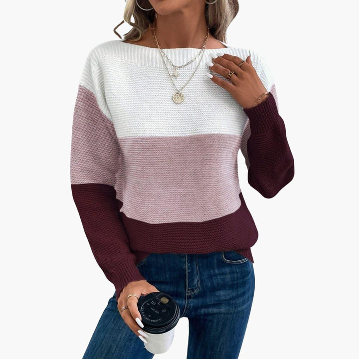 Adele | Relaxed Gradient Sweatshirt with Long Sleeves and Clean Hem