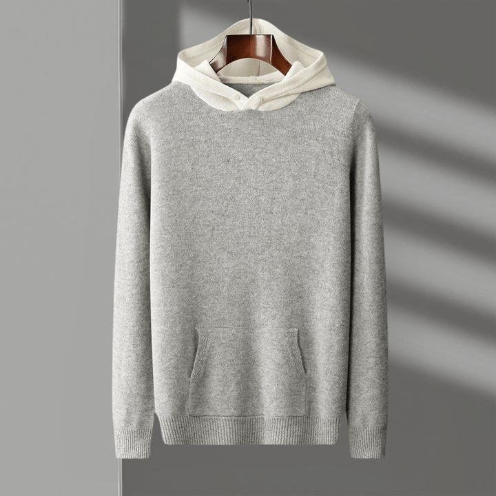 Sweat à capuche en laine mérinos Arden