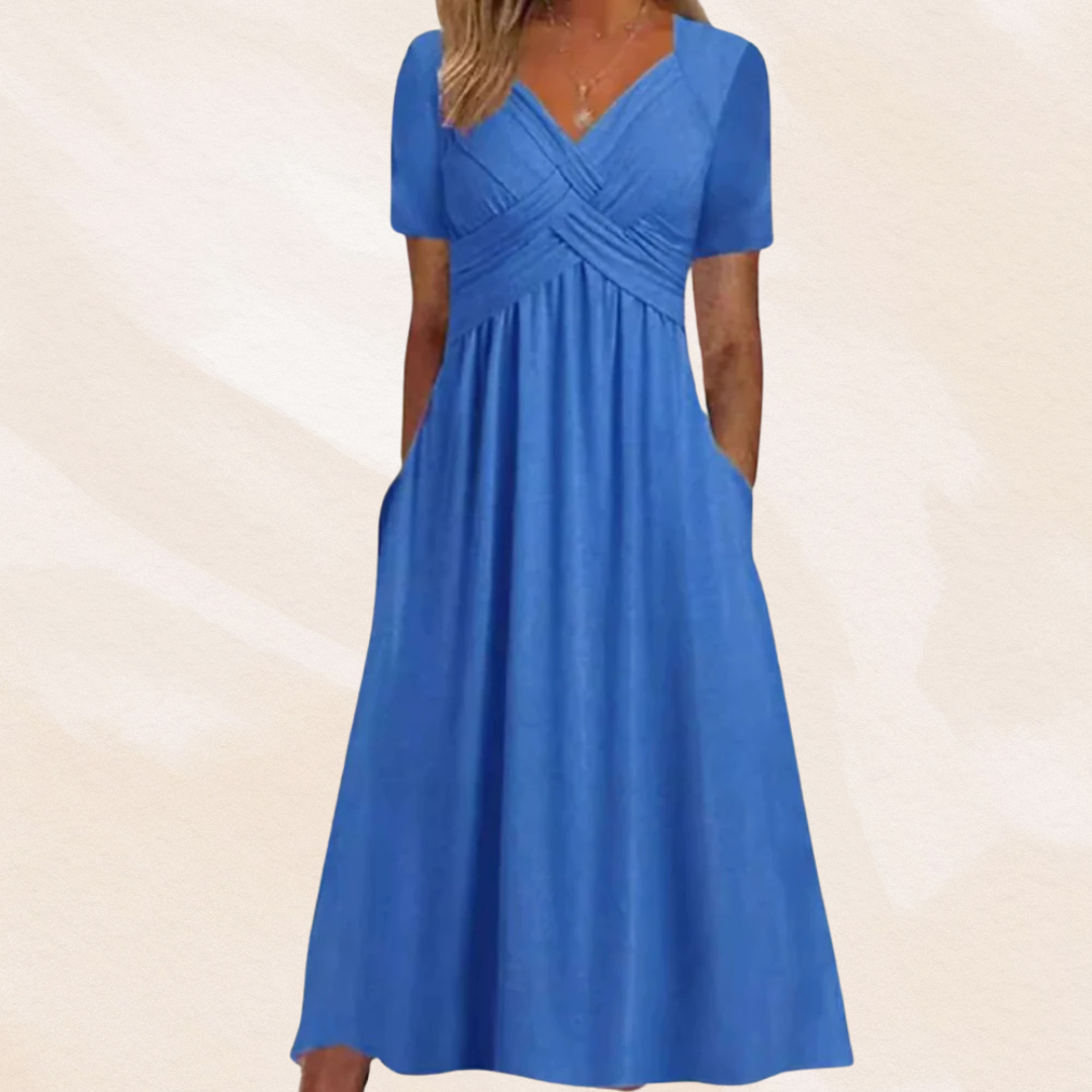 Mirella™ | Robe à col en V stylée