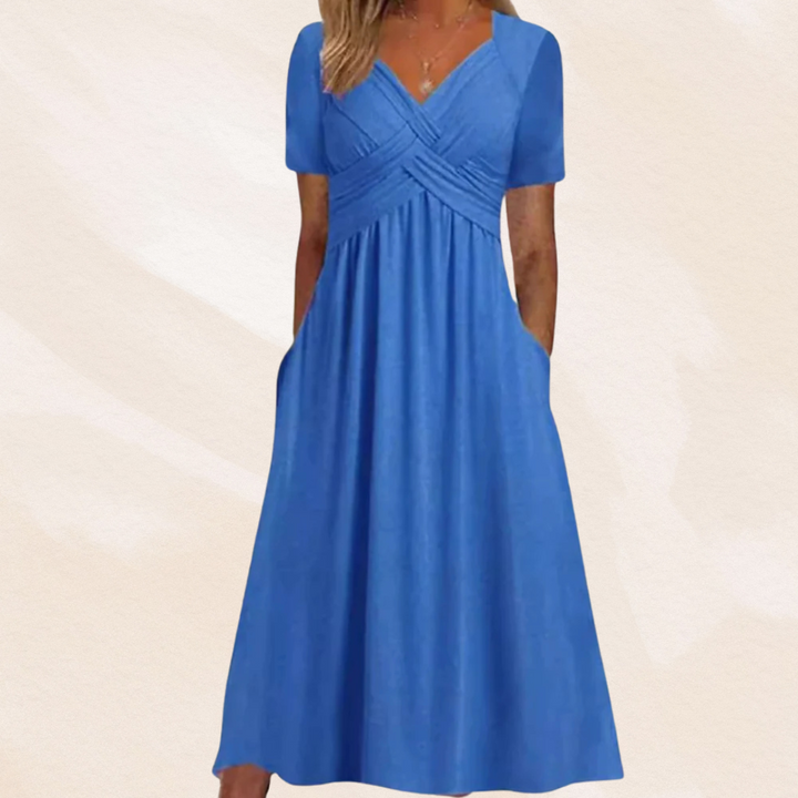 Mirella™ | Robe à col en V stylée