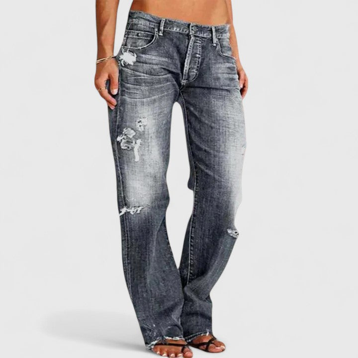 Selah | Modern Wide-Leg Jeans with Relaxed Waist and Flowing Silhouette