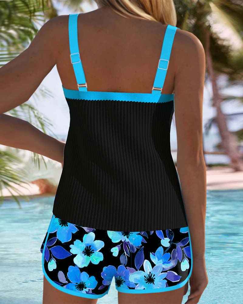Ensemble tankini élégant deux pièces