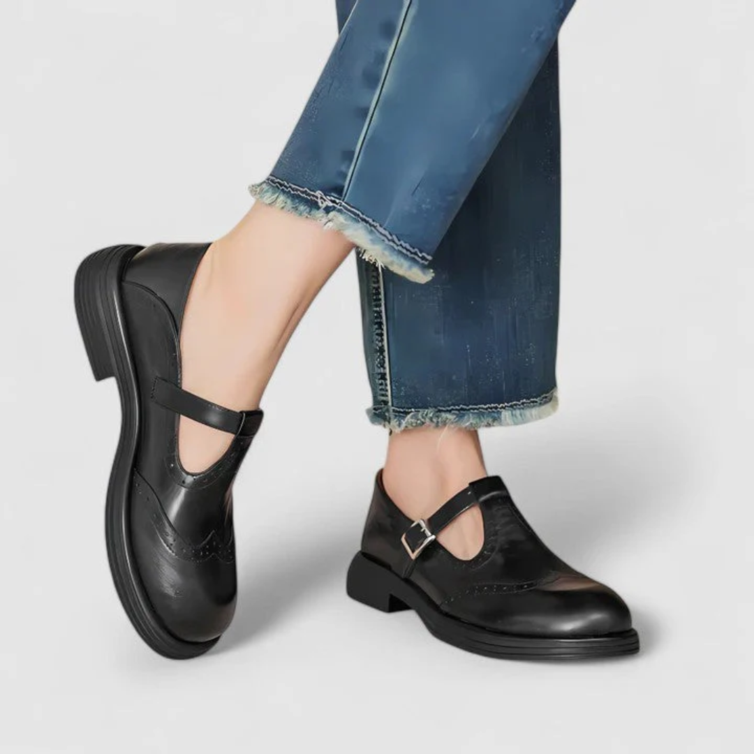 Risla Mary Janes en cuir