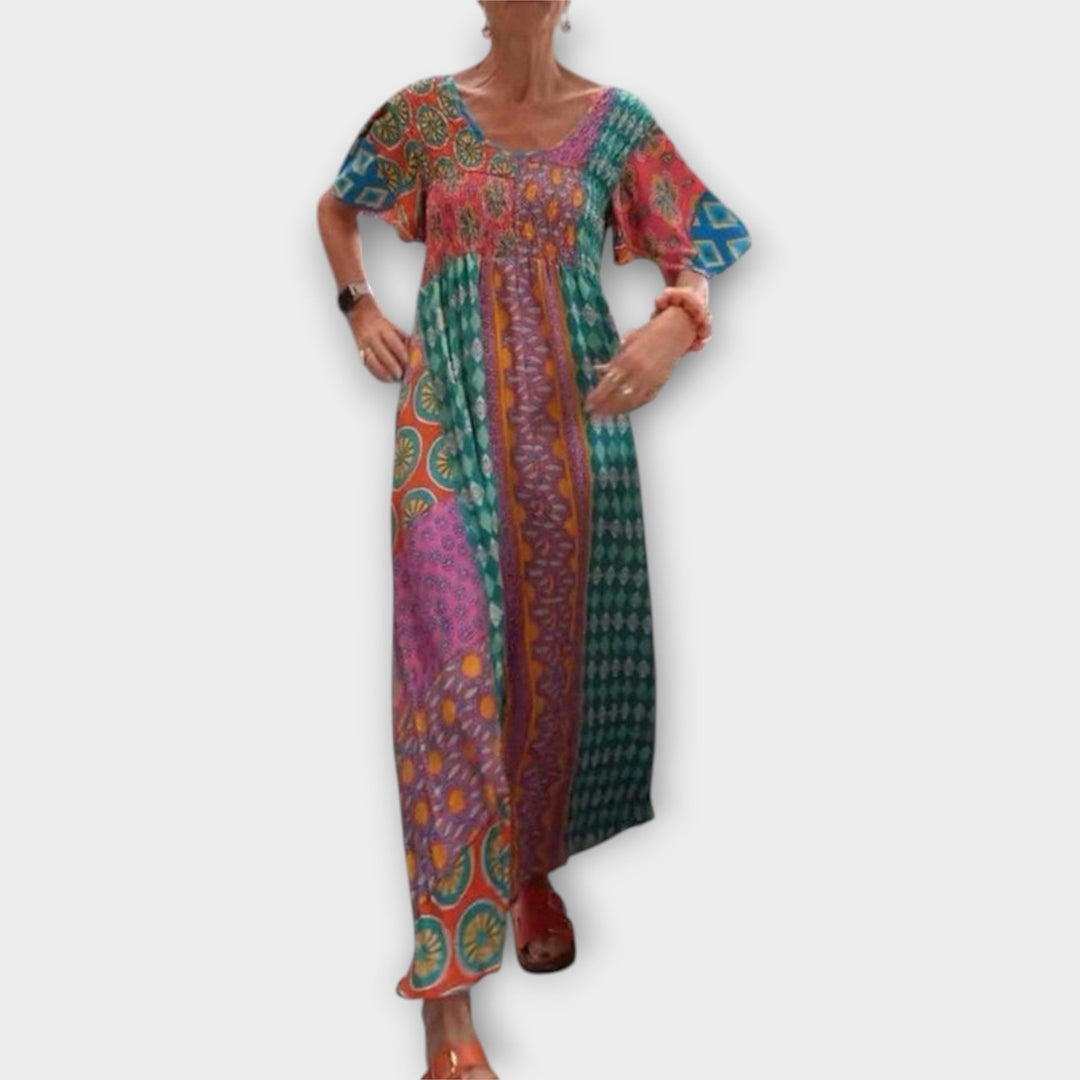 Melania - Robe bohème vibrante