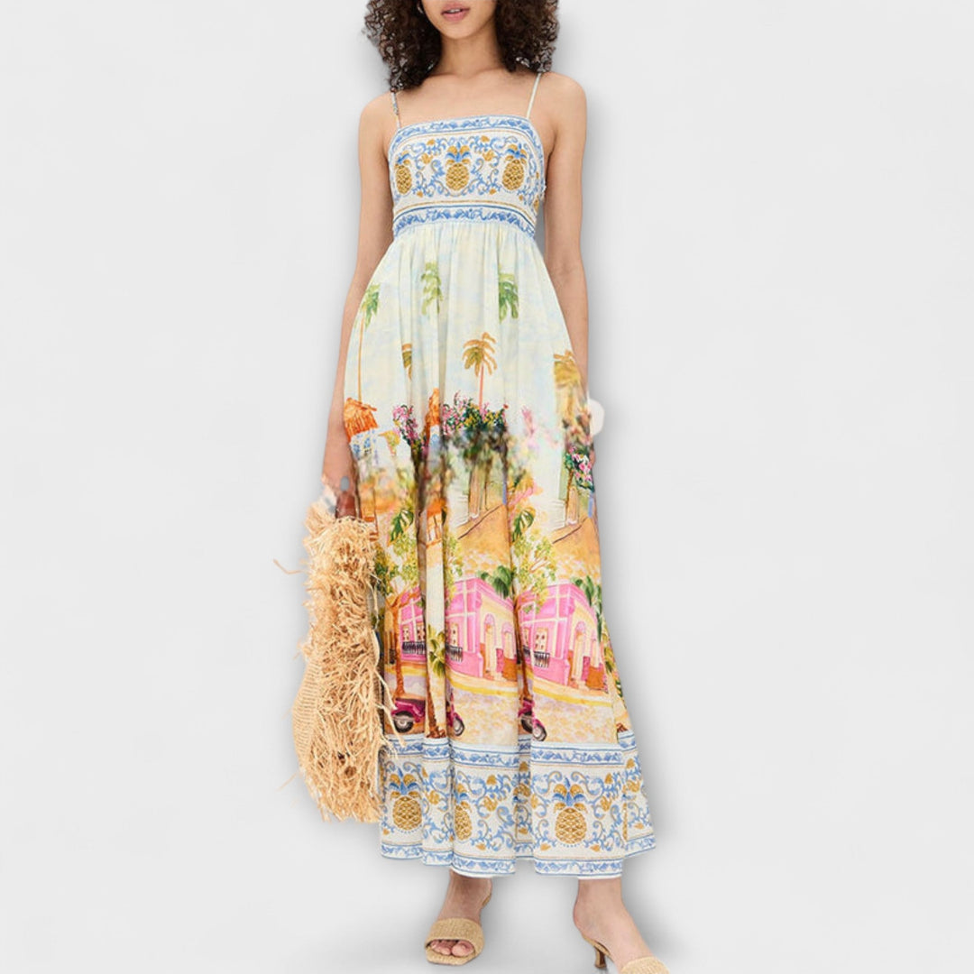 Lumen - Robe maxi multicolore Aracati