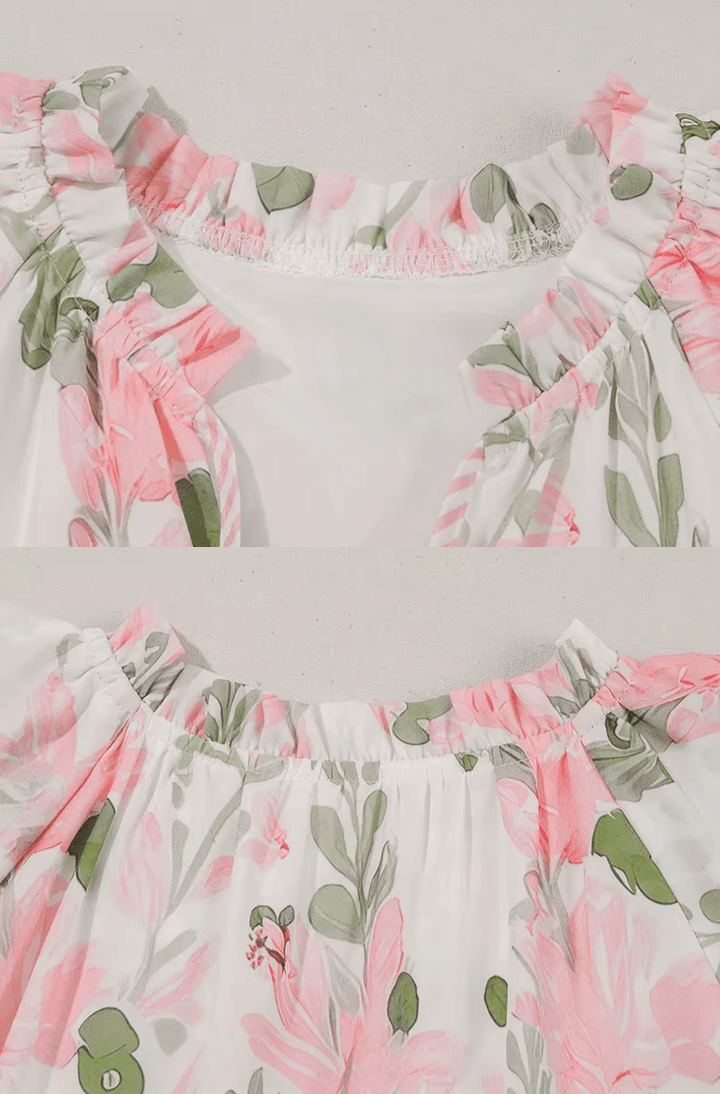 Aura | Mini robe rose poudré