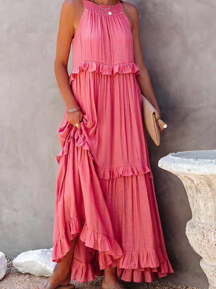 Elsie - Robe maxi à volants
