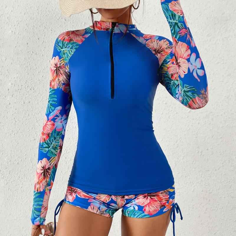 Chic Long-Sleeve Tankini Set for Stylish Swimwear