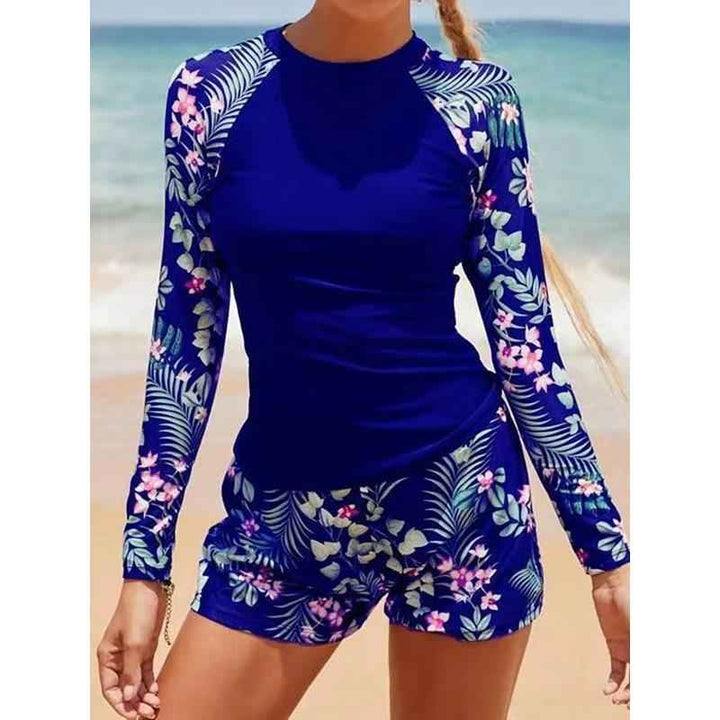 Noa Long-Sleeve Two-Piece Surf Swimsuit – Sun Protection, Flexible, Wave-Ready