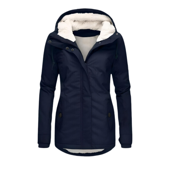 Berenice | Weather-Ready Slim Hooded Parka with Sherpa Lining and Adjustable Hood