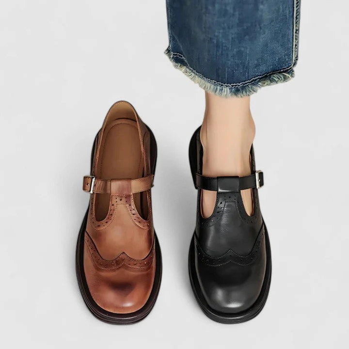 Risla Mary Janes en cuir