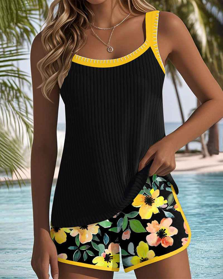 Ensemble tankini élégant deux pièces