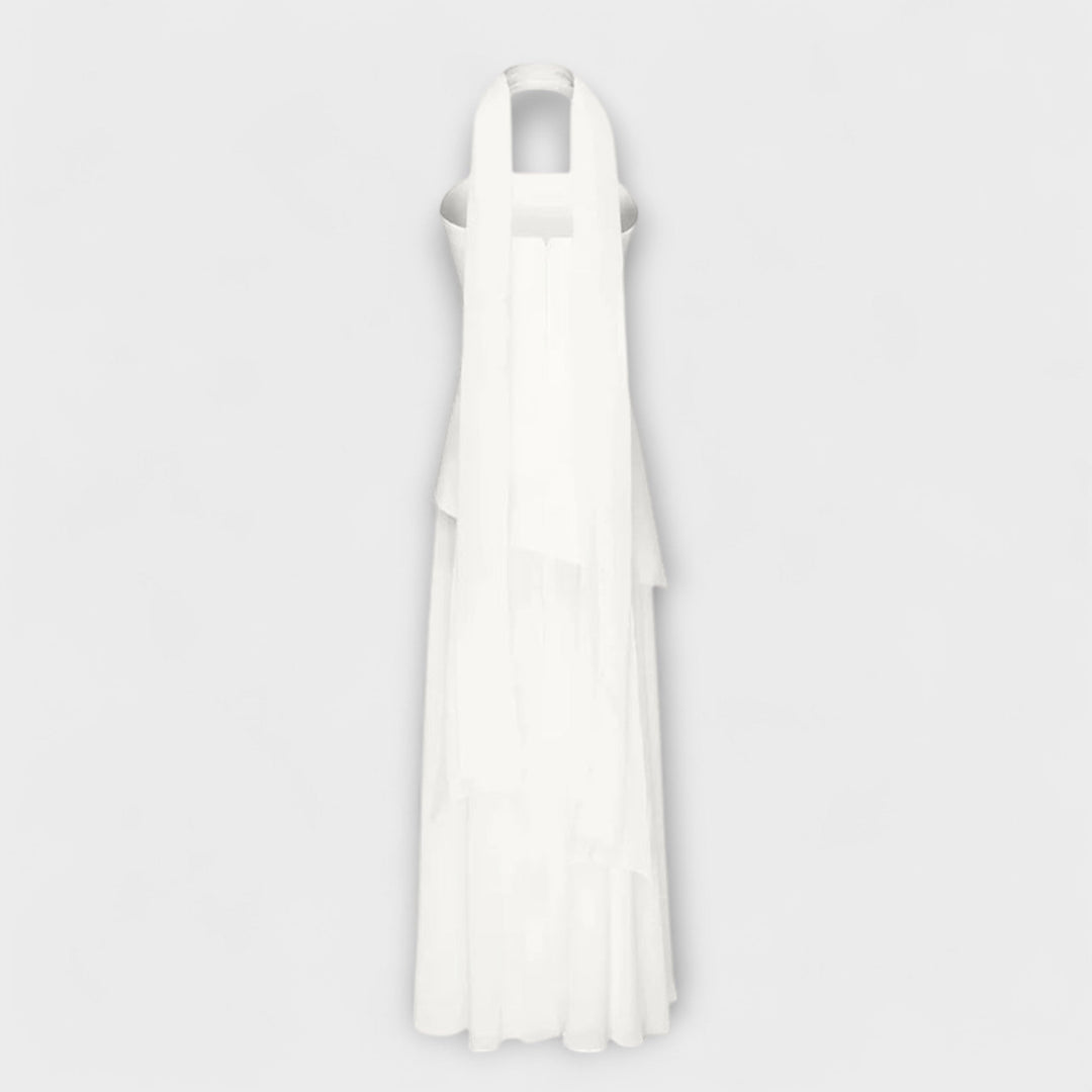 Goldie - Robe longue en chiffon