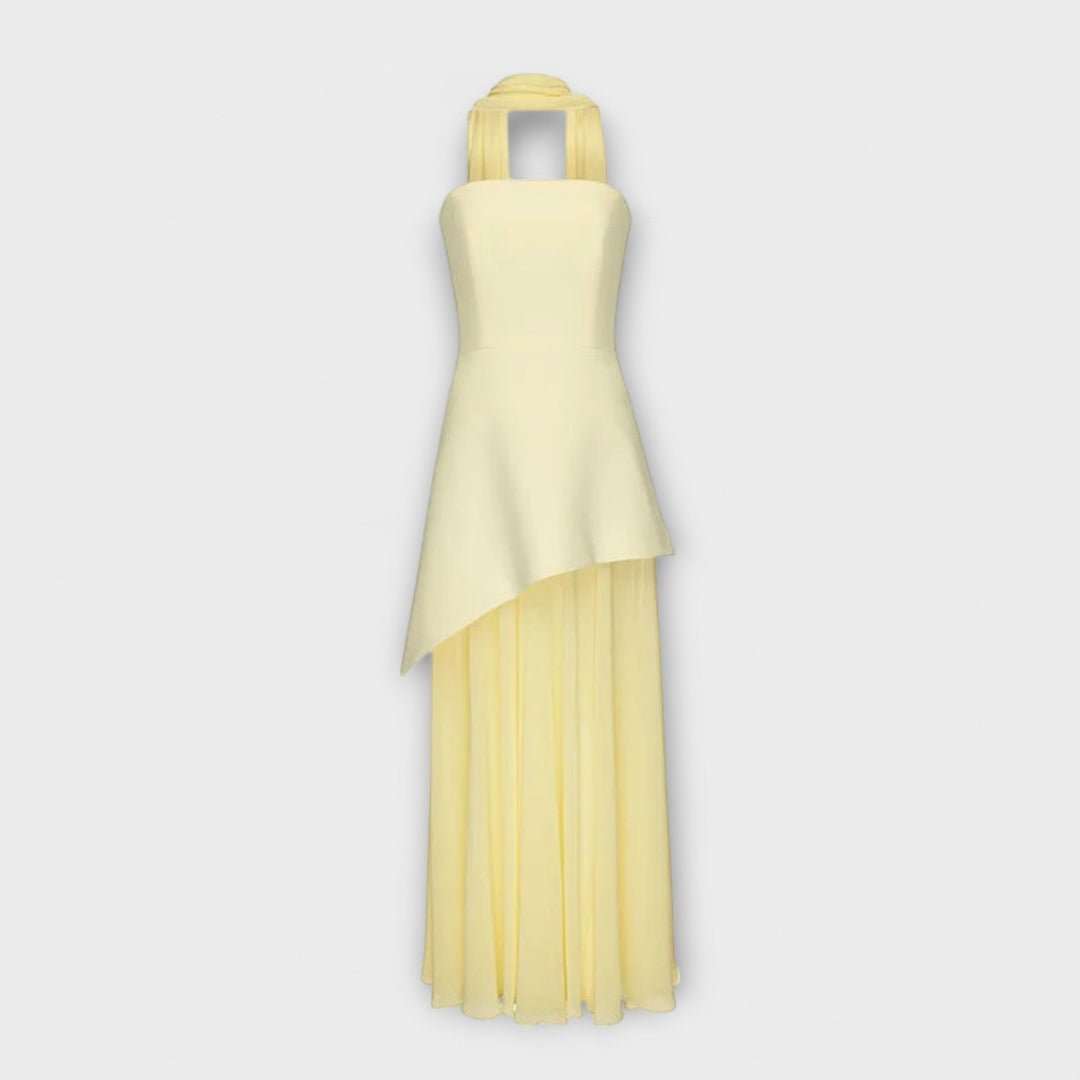 Goldie - Robe longue en chiffon