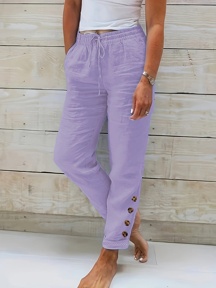 Linnea™ – Pantalon droit slim en coton