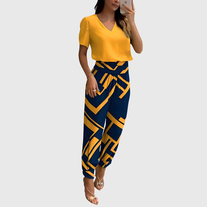 Jennifer™ | Ensemble blouse et pantalon stylé