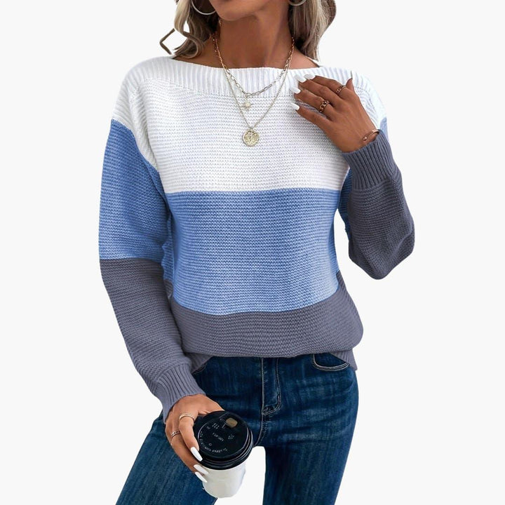 Adele | Relaxed Gradient Sweatshirt with Long Sleeves and Clean Hem