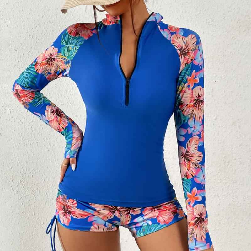 Chic Long-Sleeve Tankini Set for Stylish Swimwear