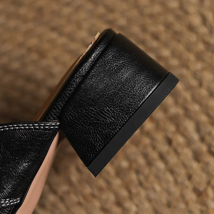 Mules Andie en cuir véritable