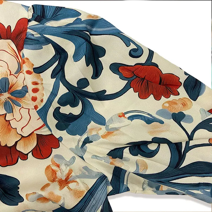 Serenity | Blouse vintage chic à imprimé floral