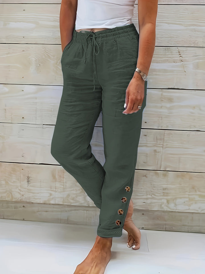 Linnea™ – Pantalon droit slim en coton