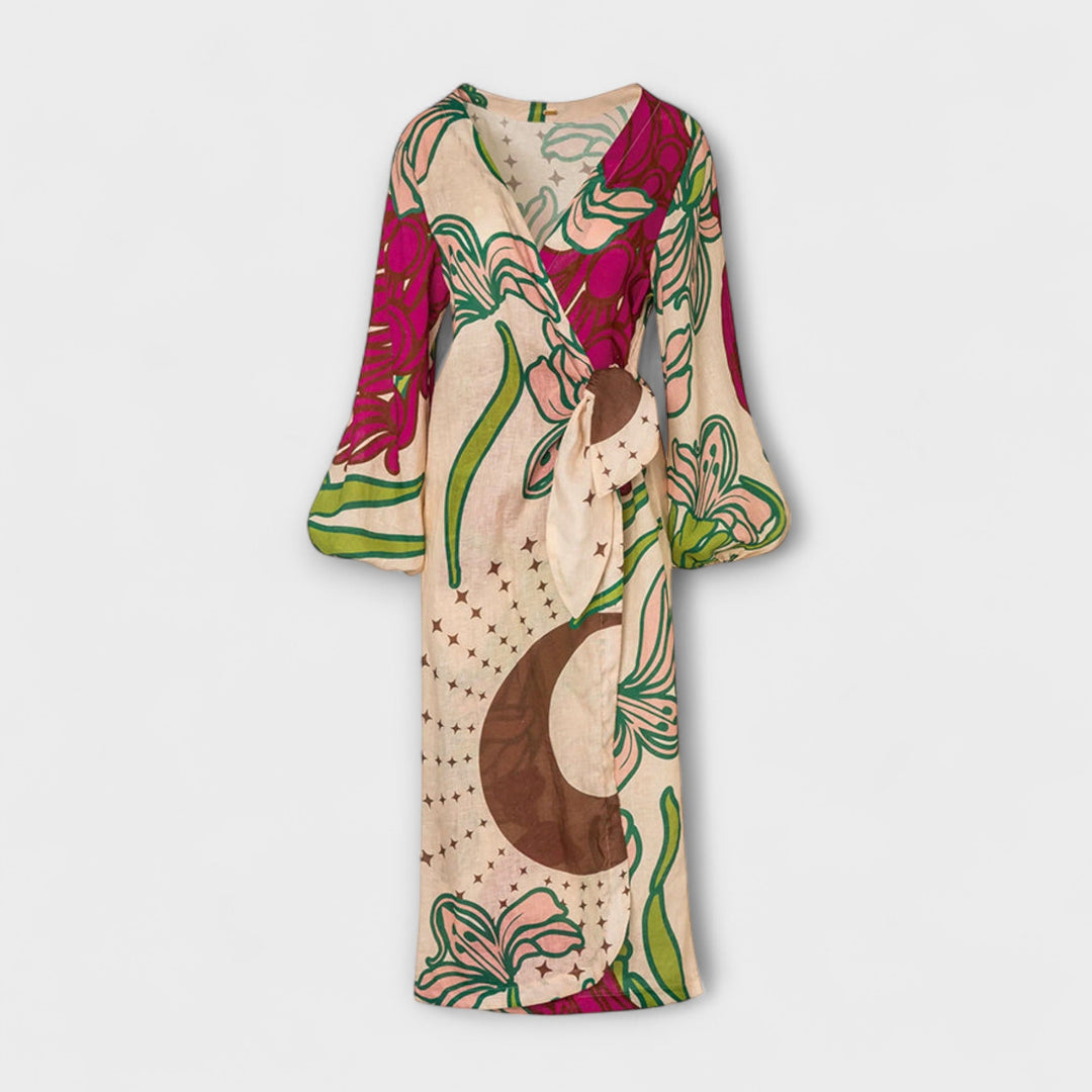 Tracey - Robe Tunique Maxi à Nouer