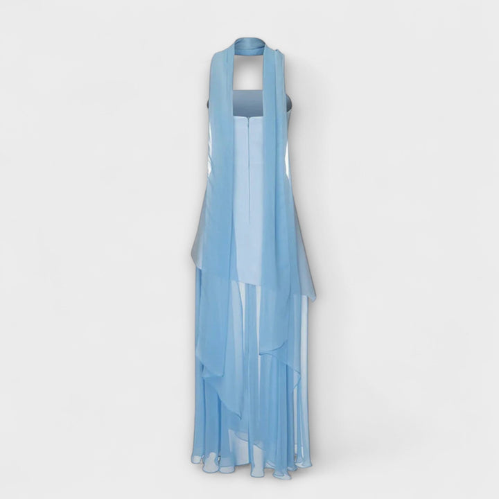Goldie - Robe longue en chiffon